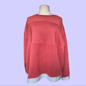 Nike Maroon Crewneck Sweater - Size-XL